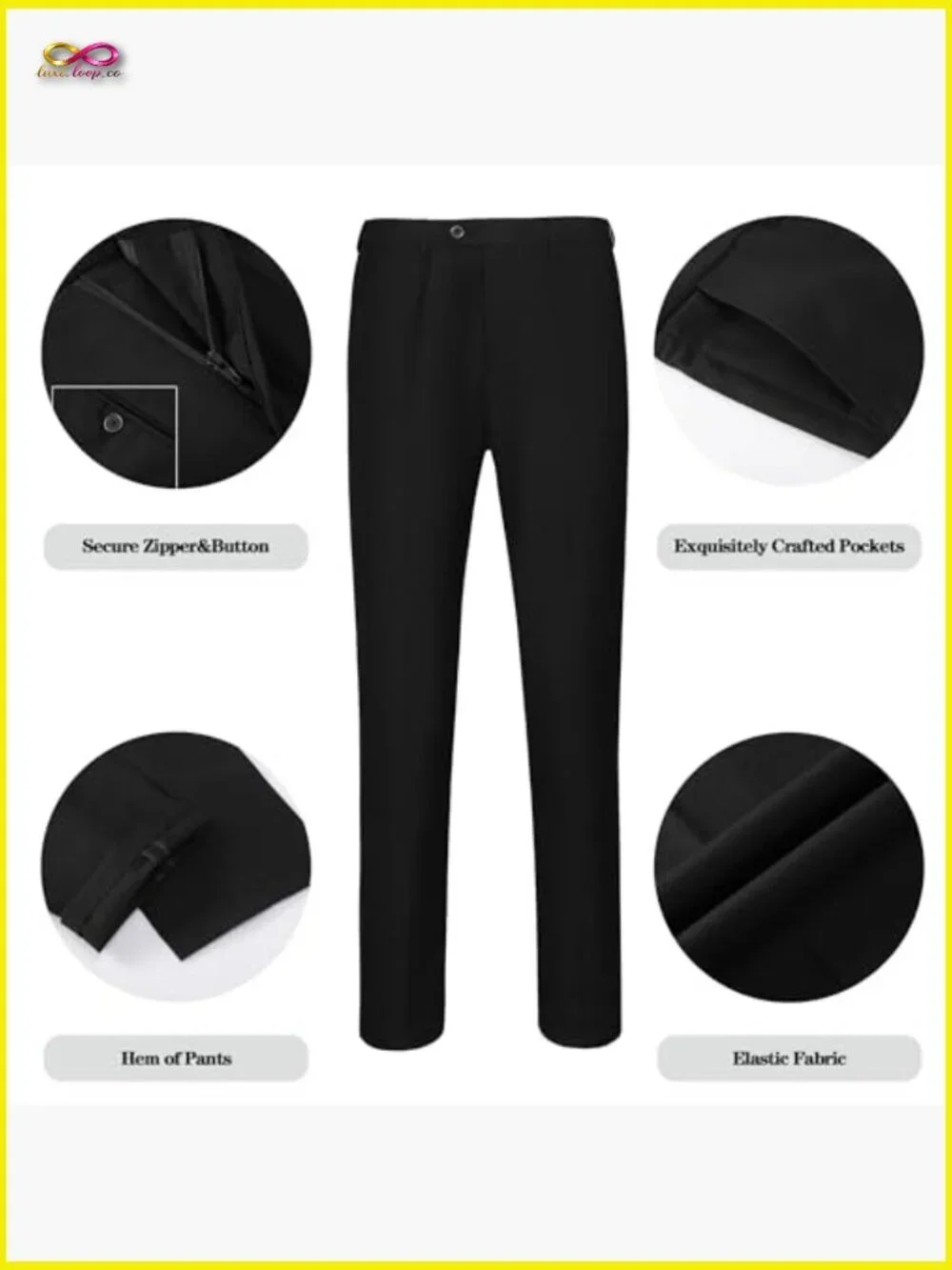 Men's Floral Tuxedo Suit Set Elegant One Button Dinner Jacket Pants